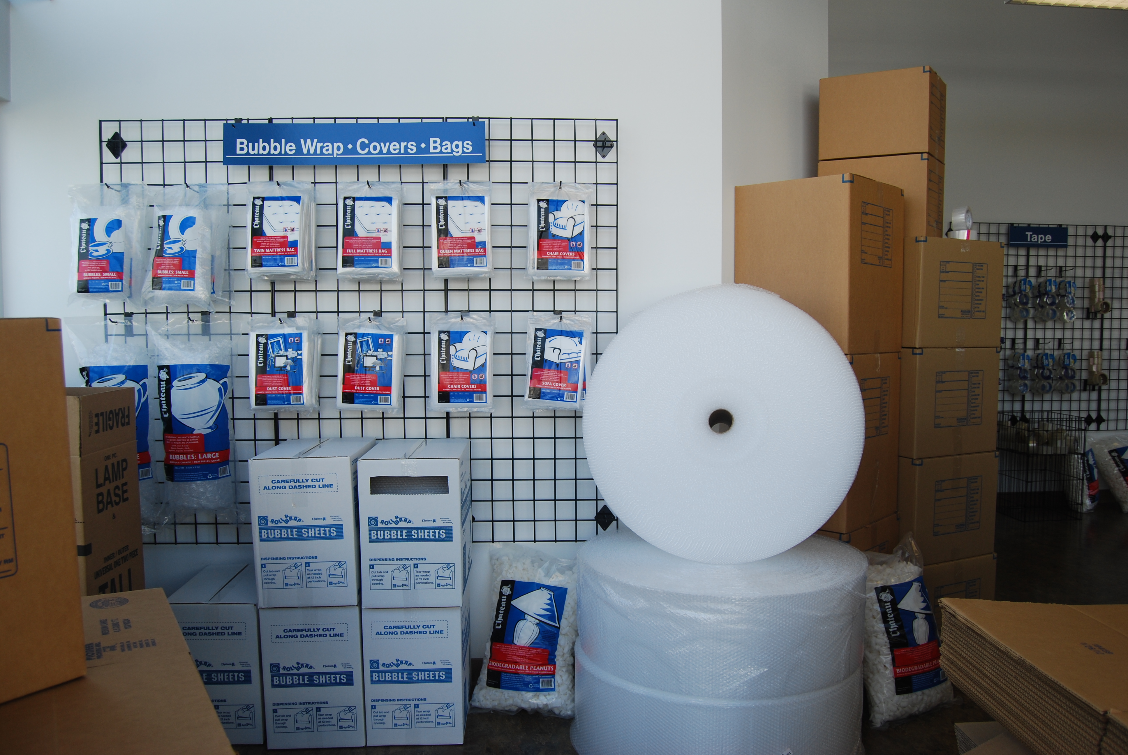packing supplies and bubble wrap at Marymoor Self Storage Redmond WA
